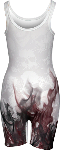 Women's White Skull Singlet