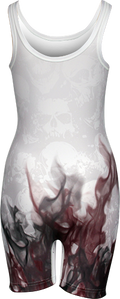 Women's White Skull Singlet