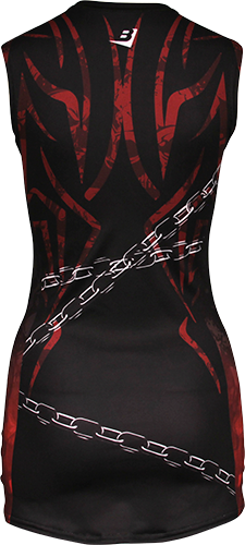 Women's Red Fire Compression Shirt