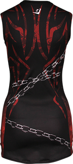 Women's Red Fire Compression Shirt