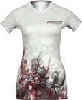 Women's White Skull Compression Shirt
