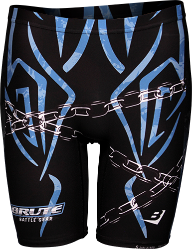 Men's Blue Ice Compression Short