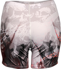 Women's White Skull Compression Short