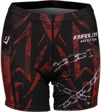 Women's Red Fire Compression Short