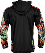 Wrestling Graffiti Sleeve Hoodie