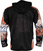 Biker Graffiti Sleeve Hoodie