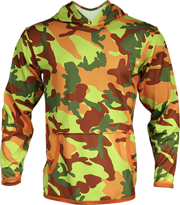 Fluorescent Camo Hoodie Women's