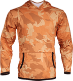 Orange Fluorescent Camo Hoodie Men's