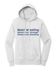 Women's Beach Wrestling Hoodie Brute Neck Logo White