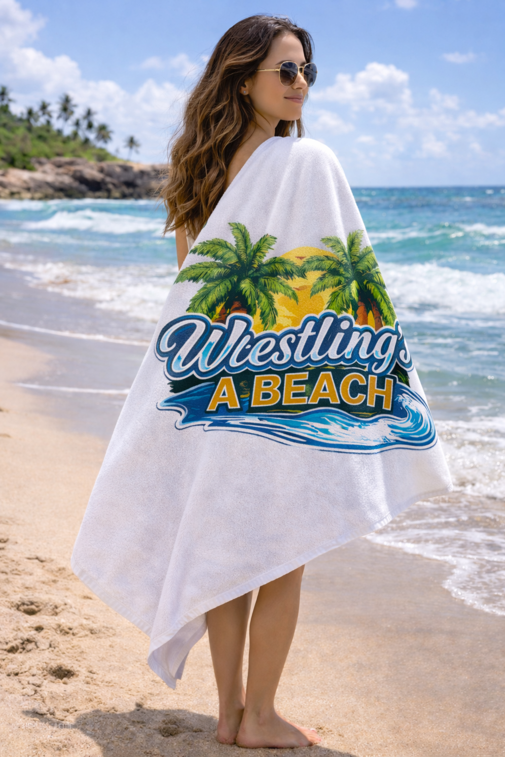 Beach Wrestling Towel | Large Beach Towel for Athletes | Brute Beach Wrestling
