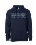 Men's Beach Wrestling Hoodie Brute Logo Neck Navy