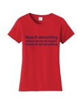 Beach Wrestling T-shirt Brute Logo Red