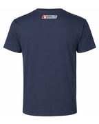 Men's Wrestling Beach Neck Logo T-shirts Navy