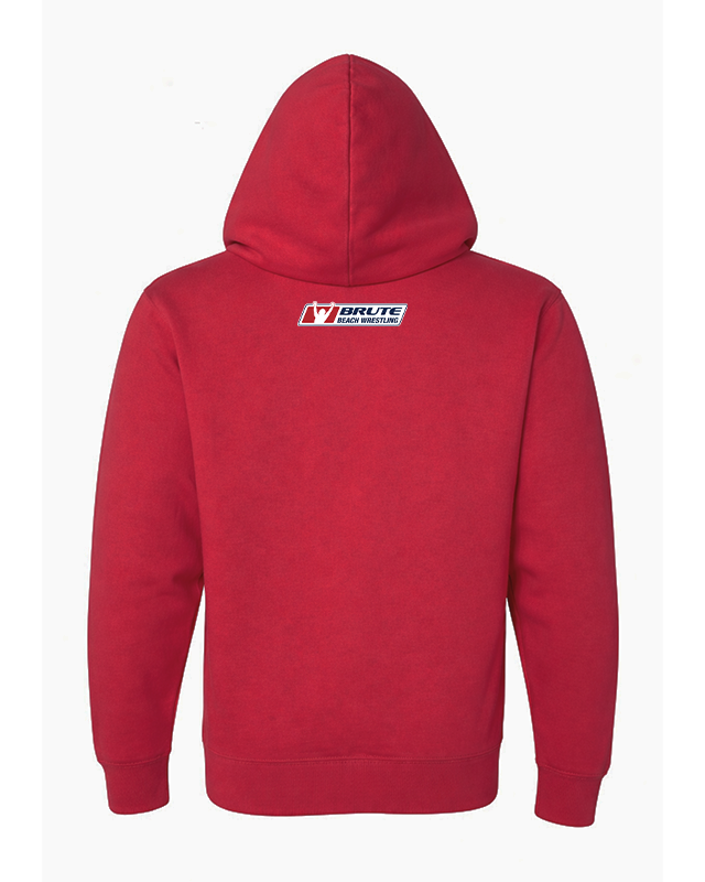 Men's Last of My Kind Hoodie Brute Logo Neck Red