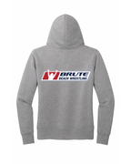 Women's Wrestling Beach Hoodie Brute Logo Gray