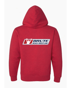 Men's Wrestling Beach Hoodie Brute Logo Red