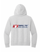Women's Beach Wrestling Hoodie Brute Logo White