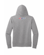Women's Wrestling Beach Hoodie Brute Logo Neck Gray