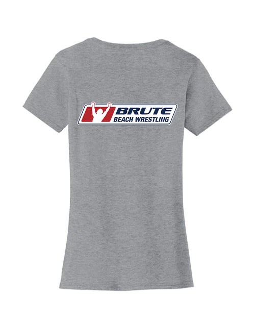 Beach Wrestling T-shirt Brute Logo Gray