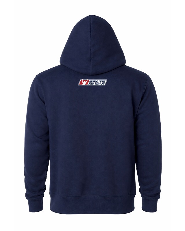 Men's wrestling Beach Hoodie Brute Logo Neck Navy