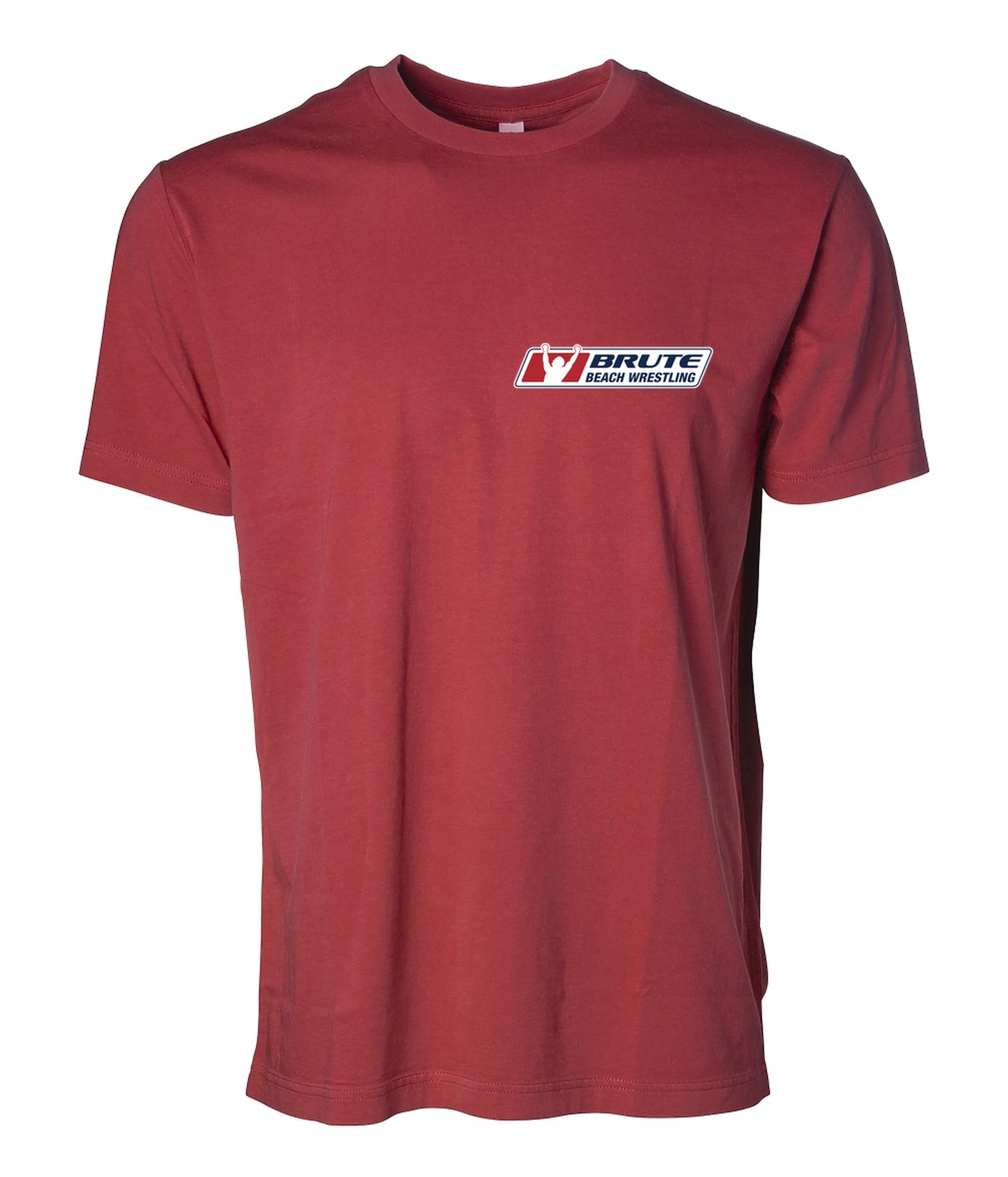 Men's T-shirts Front Chest Logo Red