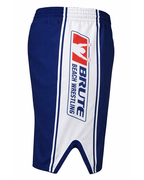 Side View Blue Brute Shorts By Brute Beach Wrestling