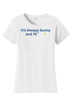 Sunny Weather Women's Beach Wrestling T-shirt White