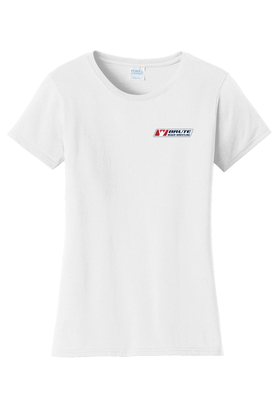 Women's T-shirts Front Chest Logo White