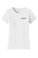 Women's T-shirts Front Chest Logo White