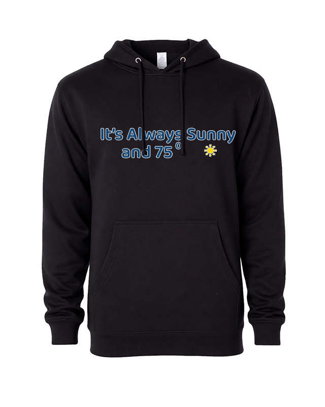 Sunny Weather Men's Beach Wrestling Hoodie Black