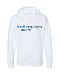 Sunny Weather Men's Beach Wrestling Hoodie White