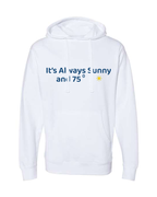Sunny Weather Men's Beach Wrestling Hoodie White