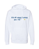Sunny Weather Men's Beach Wrestling Hoodie White