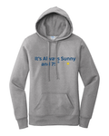 Sunny Weather Women's Beach Wrestling Hoodie Gray