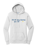 Sunny Weather Women's Beach Wrestling Hoodie White