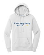Sunny Weather Women's Beach Wrestling Hoodie White