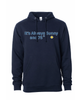 Sunny Weather Men's Beach Wrestling Hoodie Navy