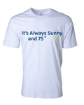 Sunny Weather Men's Beach Wrestling T-shirt White