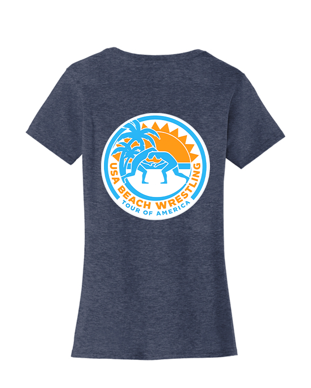 Tour of America Beach Wrestling T-shirt Navy