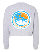Tour of America Women's Crop Crew Gray