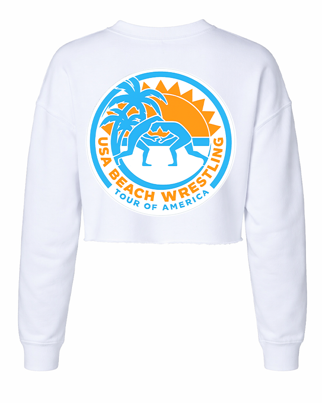 Tour of America Women's Crop Crew White