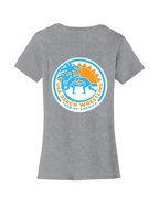 Tour of America Beach Wrestling Women T-shirt Gray