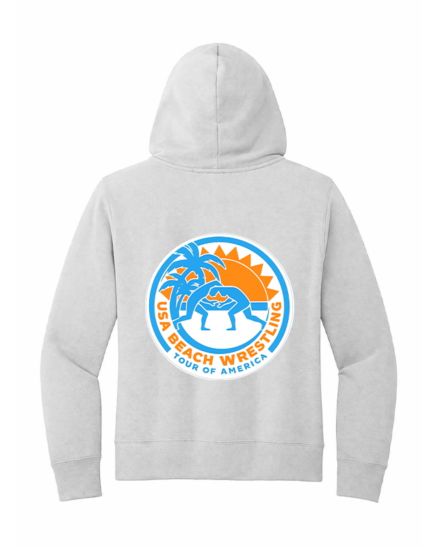 Tour of America Beach Wrestling Women's Hoodie White