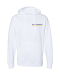Tour of America Men's Beach Wrestling Hoodie White