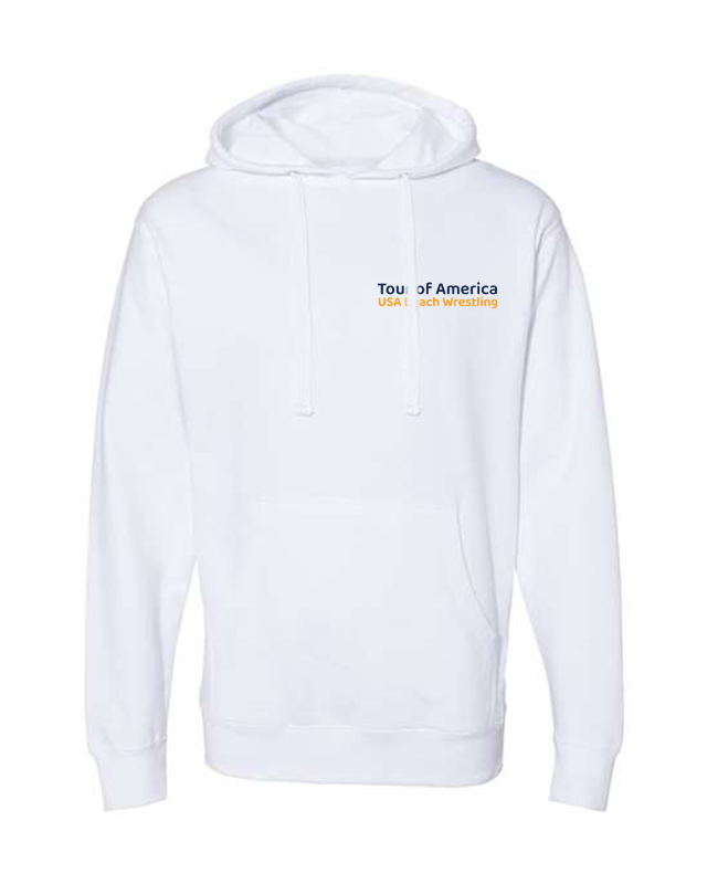 Tour of America Men's Beach Wrestling Hoodie White
