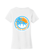 Tour of America Beach Wrestling Women T-shirt White