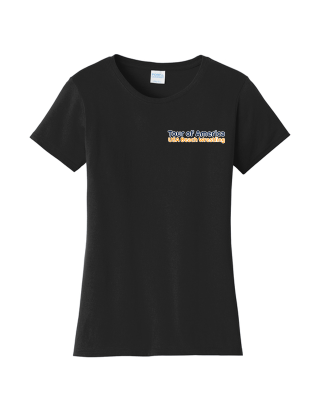 Tour of America Beach Wrestling T-shirt Black