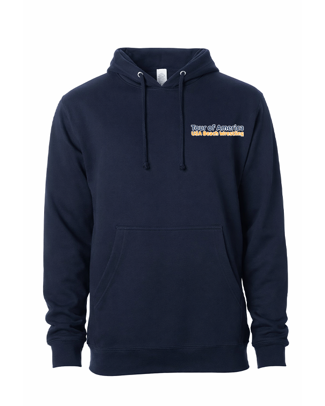Tour of America Men's Beach Wrestling Hoodie Navy