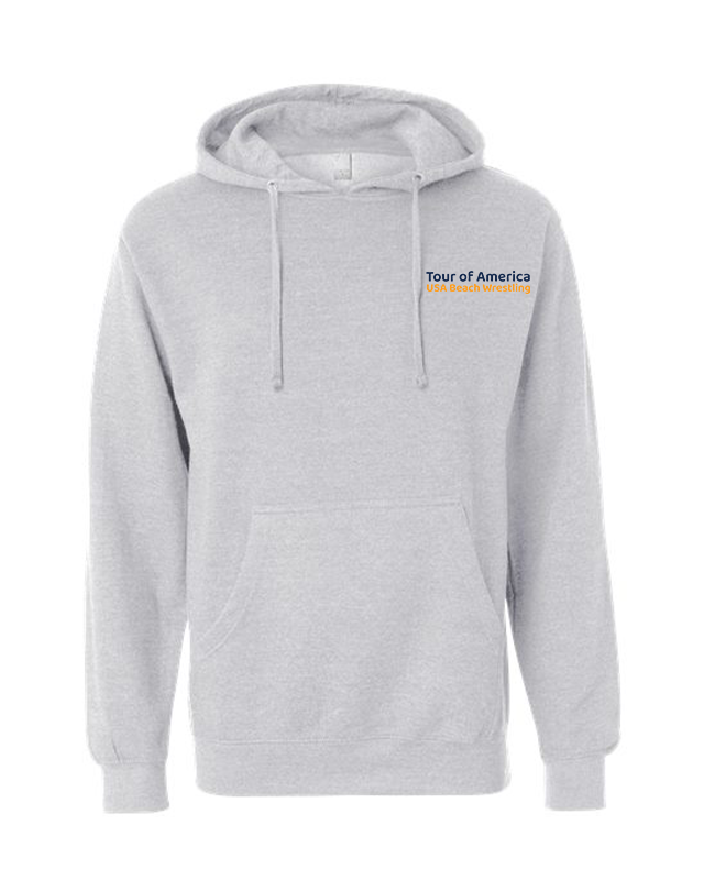 Tour of America Men's Beach Wrestling Hoodie Gray
