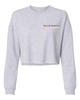 Tour of America Women's Crop Crew Gray